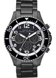 Marc Jacobs Rock Chronograph Limited Edition Gray Dial Gray Steel Strap Watch for Women - MBM5025 Buy Now By Marc Jacobs
