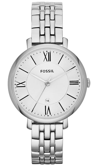 Fossil Jacqueline White Dial Silver Steel Strap Watch for Women - ES3433 Buy Now By Fossil
