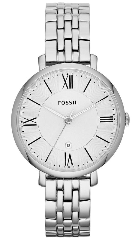 Fossil Jacqueline White Dial Silver Steel Strap Watch for Women - ES3433 Buy Now By Fossil