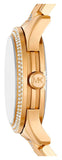 Michael Kors Runway Three Hand Green Dial Gold Steel Strap Watch For Women - MK7390 Buy Now By Michael Kors