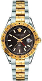 Versace Hellenyium Quartz Brown Dial Two Tone Steel Strap Watch For Men - V11040015 Buy Now By Versace