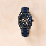 Fossil Machine Chronograph Black Dial Two Tone Steel Strap Watch for Men - FS5164 Buy Now By Fossil