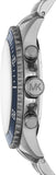 Michael Kors Bayville Chronograph Blue Dial Grey Steel Strap Watch For Men - MK8727 Buy Now By Michael Kors
