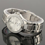 Guess Mini Prism Diamonds Silver Dial Silver Steel Strap Watch for Women - W12638L1 Buy Now By Guess