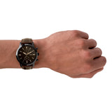 Fossil Townsman Chronograph Black Dial Brown Leather Strap Watch for Men - FS5437 Buy Now By Fossil