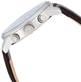 Guess Horizon Chronograph Analog Blue Dial Brown Leather Strap Watch For Men - W0380G6 Buy Now By Guess