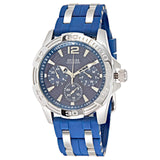 Guess Oasis Multifunction Blue Dial Two Tone Steel Strap Watch for Men- W0366G2 Buy Now By Guess