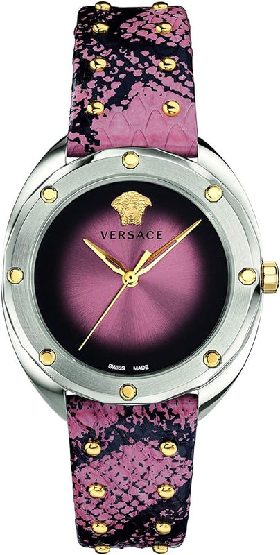 Versace Shadov Pink Dial Pink Leather Strap Watch for Women - VEBM00818 Buy Now By Versace