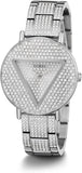 Guess Trend Diamonds Silver Dial Silver Steel Strap Watch for Women - GW0512L1 Buy Now By Guess