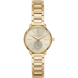 Michael Kors Portia Quartz Gold Dial Gold Steel Strap Watch For Women - MK3838 Buy Now By Michael Kors