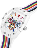 Guess Phoenix Analog White Dial White Silicone Strap Watch for Men - GW0720G1 Buy Now By Guess
