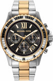 Michael Kors Everest Chronograph Black Dial Two Tone Steel Strap Watch For Women - MK7209 Buy Now By Michael Kors