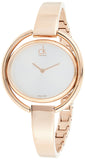Calvin Klein Impetuos Silver Dial Rose Gold Steel Strap Watch for Women - K4F2N616 Buy Now By Calvin Klein