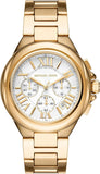 Michael Kors Camille Chronograph White Dial Gold Steel Strap Watch For Women - MK7270 Buy Now By Michael Kors