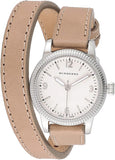 Burberry Utilitarian White Dial Pink Leather Strap Watch for Women - BU7847 Buy Now By Burberry