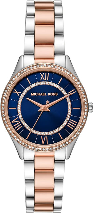 Michael Kors Lauryn Quartz Blue Dial Two Tone Steel Strap Watch For Women - MK3929 Buy Now By Michael Kors