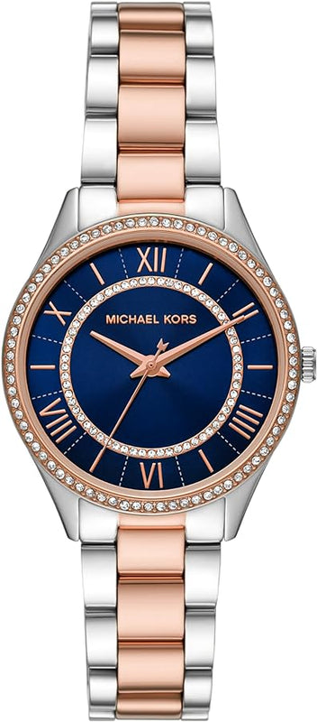 Michael Kors Lauryn Quartz Blue Dial Two Tone Steel Strap Watch For Women - MK3929 Buy Now By Michael Kors