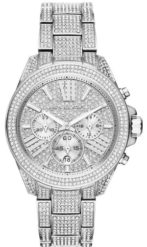 Michael Kors Wren Chronograph Crystals Silver Dial Silver Steel Strap Watch For Women - MK6317 Buy Now By Michael Kors