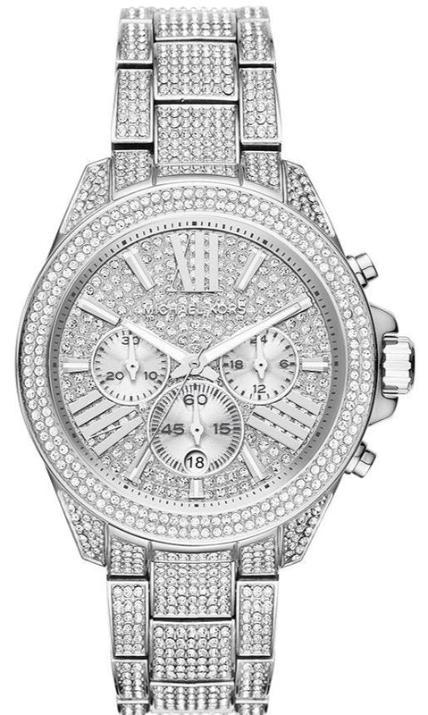 Michael Kors Wren Chronograph Crystals Silver Dial Silver Steel Strap Watch For Women - MK6317 Buy Now By Michael Kors
