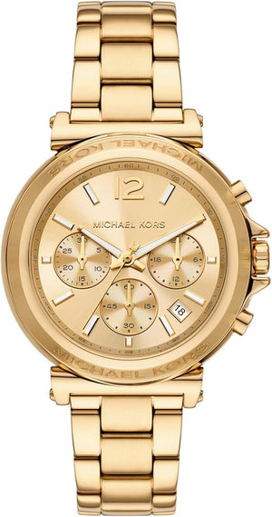 Michael Kors Maren Chronograph Gold Dial Gold Steel Strap Watch for Women - MK7493 Buy Now By Michael Kors