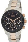 Hugo Boss Here Chronograph Black Dial Two Tone Steel Strap Watch for Men - 1513757 Buy Now By Hugo Boss