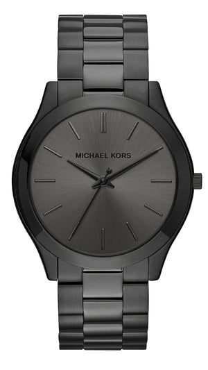 🎁 Michael Kors Slim Runway Black Dial Black Steel Strap Watch for Men - MK8507 (100% off) Buy Now By Michael Kors