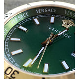 Versace Hellenyium Quartz Green Dial Two Tone Steel Strap Watch For Men - VE3A00720 Buy Now By Versace