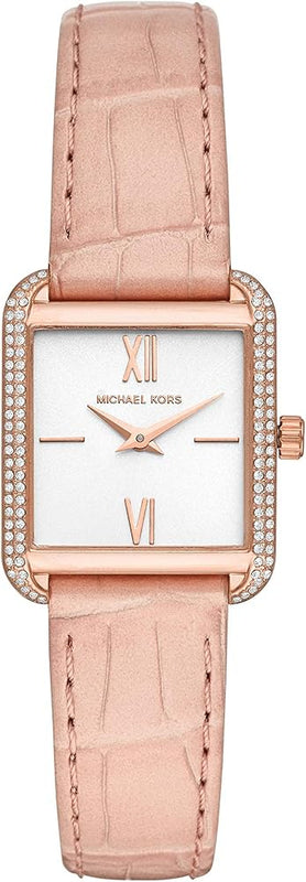 Michael Kors Lake Quartz White Dial Pink Leather Strap Watch For Women - MK2763 Buy Now By Michael Kors