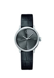 Calvin Klein Accent Black Dial Black Leather Strap Watch for Women - K2Y2Y1C3 Buy Now By Calvin Klein