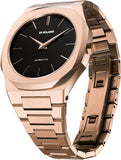 D1 Milano Ultra Thin Black Dial Gold Steel Strap Watch for Men - D1-UTBJ42 Authentic Buy Shop Now