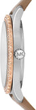 Michael Kors Layton Mother of Pearl White Dial Brown Leather Strap Watch For Women - MK2910 Buy Now By Michael Kors