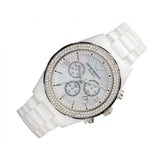 Emporio Armani Ceramica Chronograph White Dial White Ceramic Strap Watch For Women - AR1456 Buy Now By Emporio Armani