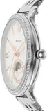 Fossil Jacqueline Multifunction Moonphase White Dial Silver Steel Strap Watch for Women - ES5164 Buy Now By Fossil