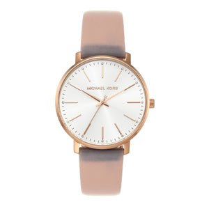 Michael Kors Pyper Quartz White Dial Pink Leather Strap Watch For Women - MK2741 Buy Now By Michael Kors
