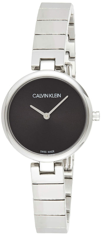 Calvin Klein Authentic Black Dial Silver Steel Strap Watch for Women - K8G23141 Buy Now By Calvin Klein