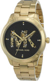 Michael Kors Runway Quartz Black Dial Gold Steel Strap Watch For Women - MK6682 Buy Now By Michael Kors