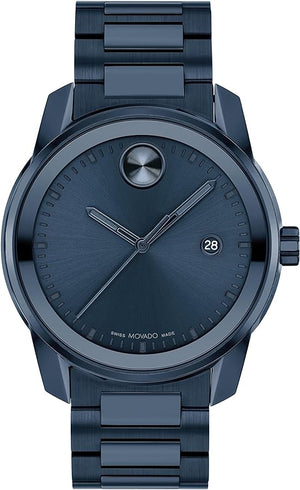 Movado Bold Verso Blue Dial Blue Steel Strap Watch for Men - 3600862 Buy Now By Movado