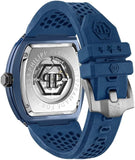 Philipp Plein The SKeleton Blue Dial Blue Silicone Strap Watch for Men - PWVBA0323 Authentic Buy Shop Now