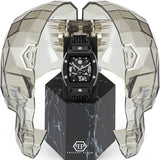 Philipp Plein The Skeleton Black Dial Black Silicone Strap Watch for Men - PWVBA0423 Authentic Buy Shop Now