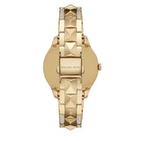 Michael Kors Runway Mercer Crystals Silver Dial Gold Steel Strap Watch For Women - MK6715 Buy Now By Michael Kors
