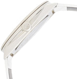 Calvin Klein Accent Silver Dial White Leather Strap Watch for Women - K2Y211K6 Buy Now By Calvin Klein