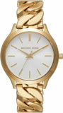 Michael Kors Runway Three-Hand White Dial Gold Steel Strap Watch for Women - MK7472 Buy Now By Michael Kors
