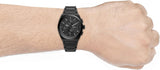 Fossil Everett Chronograph Black Dial Black Steel Strap Watch for Men - FS5797 Buy Now By Fossil