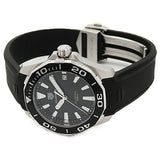 Tag Heuer Aquaracer Black Dial Black Rubber Strap Watch for Men - WAY111A.FT6151 Buy Now By Tag Heuer