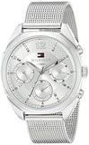 Tommy Hilfiger Mia Silver Dial Silver Mesh Bracelet Watch for Men - 1781628 Buy Now By Tommy Hilfiger
