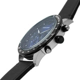 Emporio Armani Mario Chronograph Blue Dial Black Leather Strap Watch For Men - AR11522 Buy Now By Emporio Armani