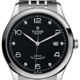 Tudor 1926 Automatic Diamonds Black Dial Silver Steel Strap Watch for Men - M91650-0004 Buy Now By Tudor