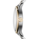 Armani Exchange Nico Quartz Blue Dial Two Tone Steel Strap Watch For Men - AX2332 Buy Now By Armani Exchange