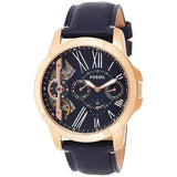 Fossil Grant Twist Multifunction Blue Dial Blue Leather Strap Watch for Men - ME1162 Buy Now By Fossil
