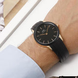 Daniel Wellington Iconic Motion Black Dial Black Rubber Strap Watch For Men - DW00100425 Buy Now By Daniel Wellington